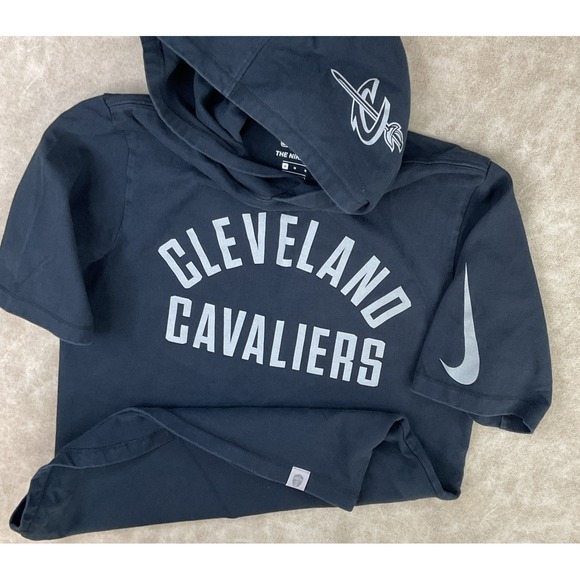 Nike Other - Nike Cleveland Cavaliers NBA Hoodie Black Basketball Short Sleeve Men‎ Sz M